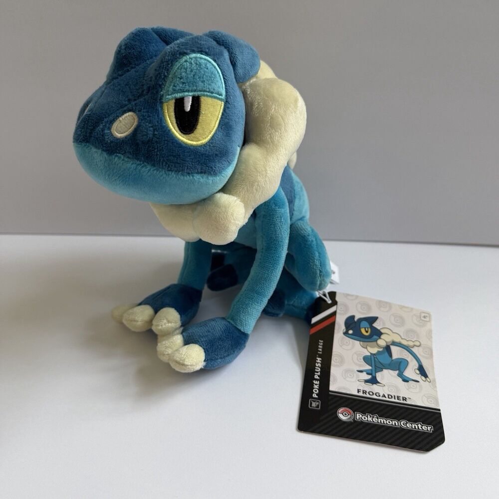 Pokemon Center Frogadier Plush Collectible Doll 2014